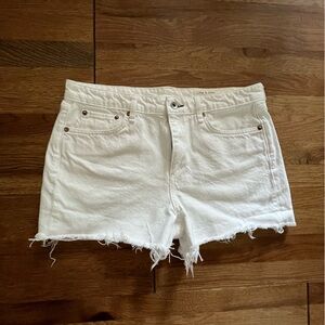 Rag and Bone White Denim Shorts Cutoffs Women’s Sz 29 Beach Boho Resort‎